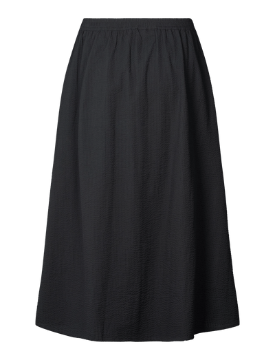 AGNES SKIRT - SEERSUCKER - BLACK