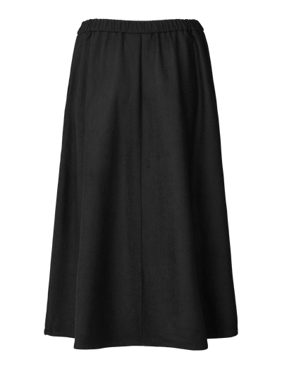 AGNES WOOL SKIRT - BLACK