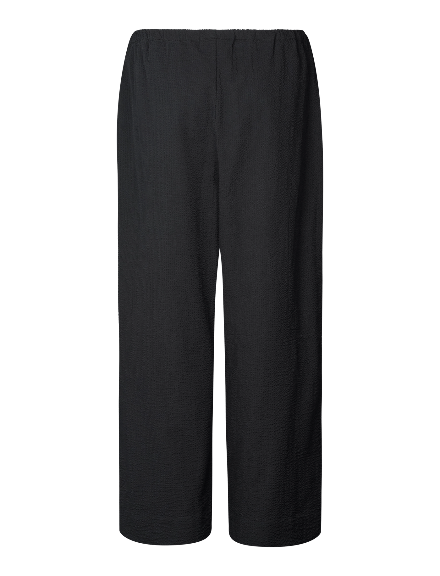 BELLA PANTS SEERSUCKER - BLACK