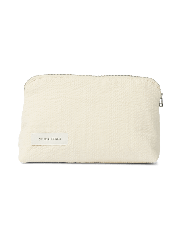 CELIA MINI TOILETRY BAG - SEERSUCKER - UNDYED