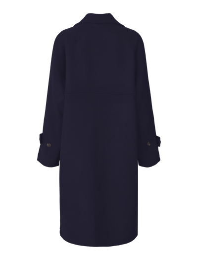 JOHANNE WOOL COAT - NAVY
