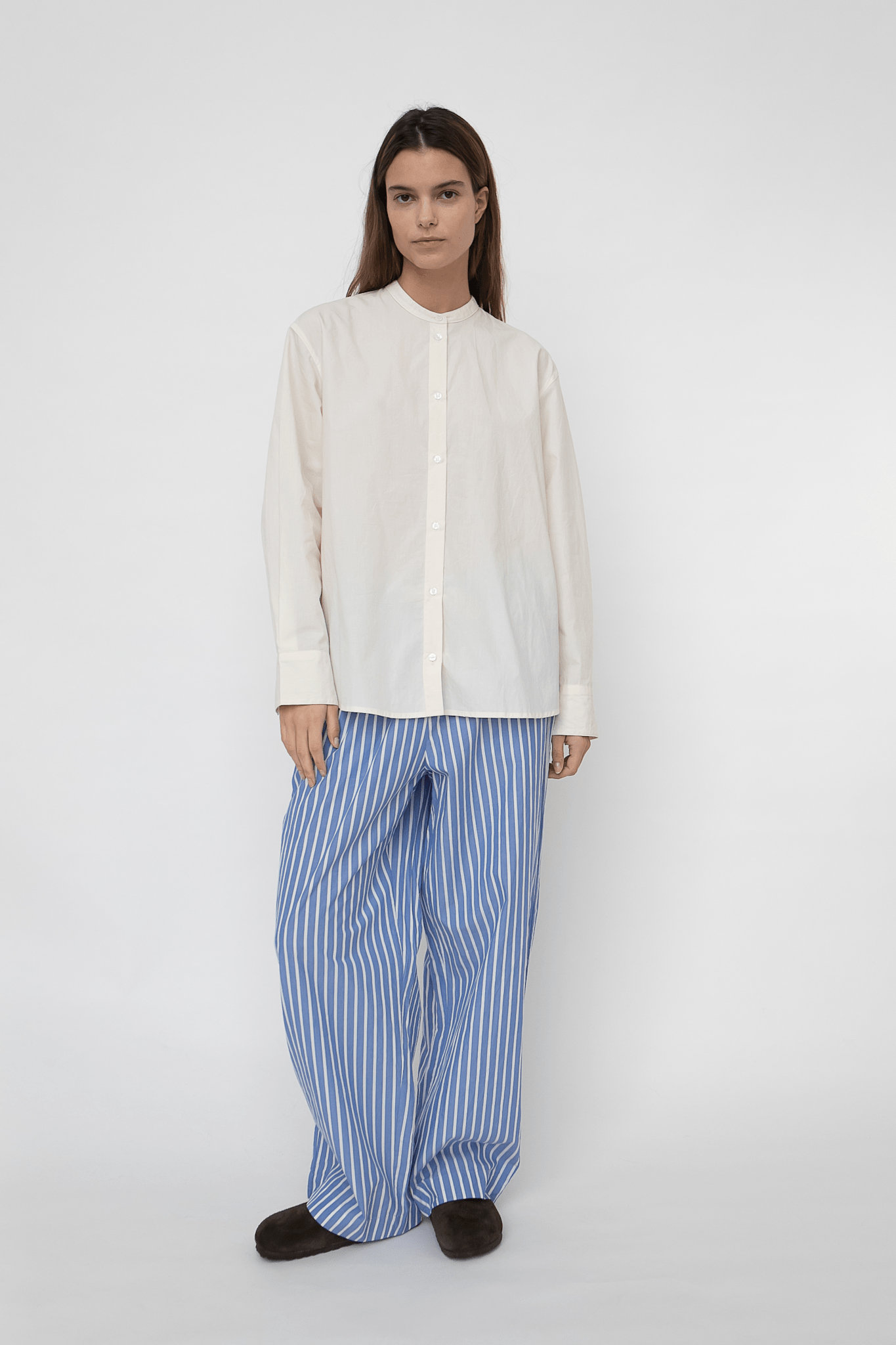 DAGMAR PANTS  - POPLIN - ODDEN