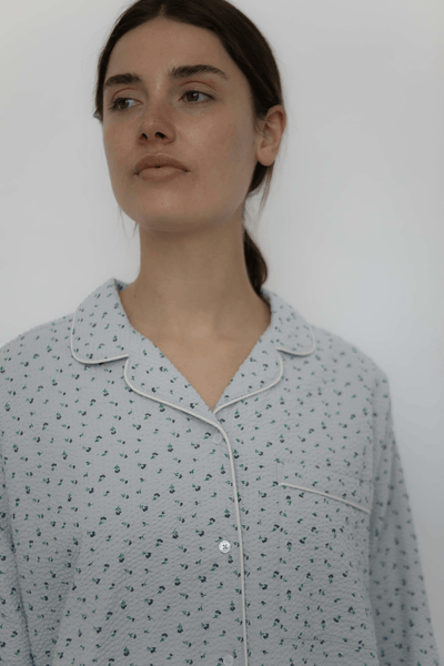 EDITH PAJAMA - SEERSUCKER - CLOUDY DAY
