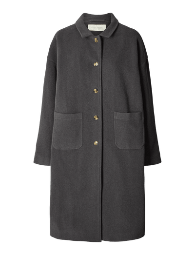 FELIX WOOL COAT - CHARCOAL