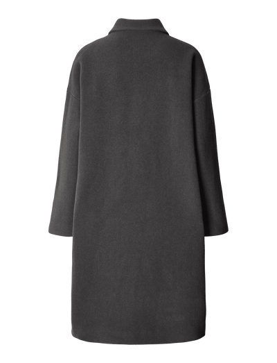 FELIX WOOL COAT - CHARCOAL