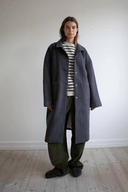 FELIX WOOL COAT - CHARCOAL – Studio Feder