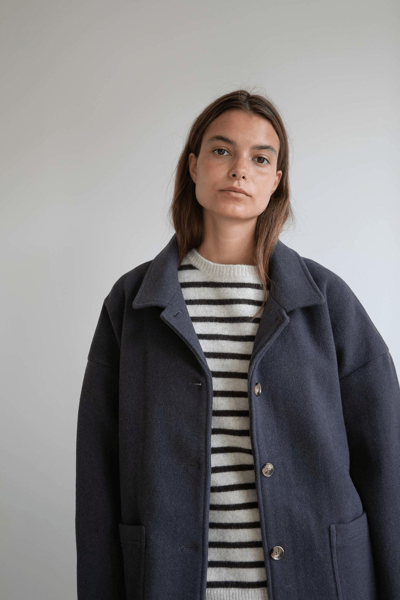 FELIX WOOL COAT - CHARCOAL