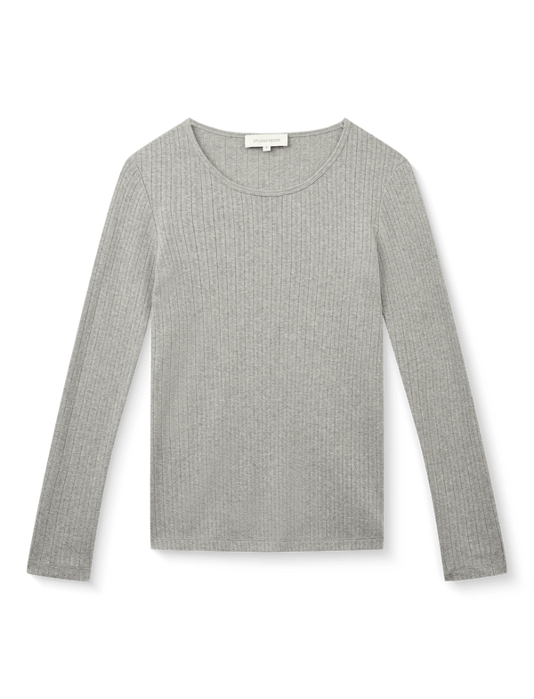 GERTRUD BLOUSE - GREY MELANGE