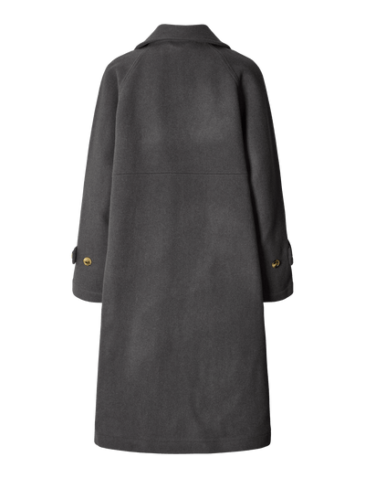 JOHANNE WOOL COAT - CHARCOAL