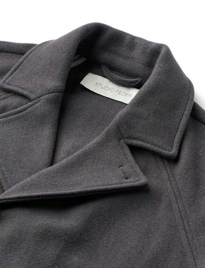 JOHANNE WOOL COAT - CHARCOAL