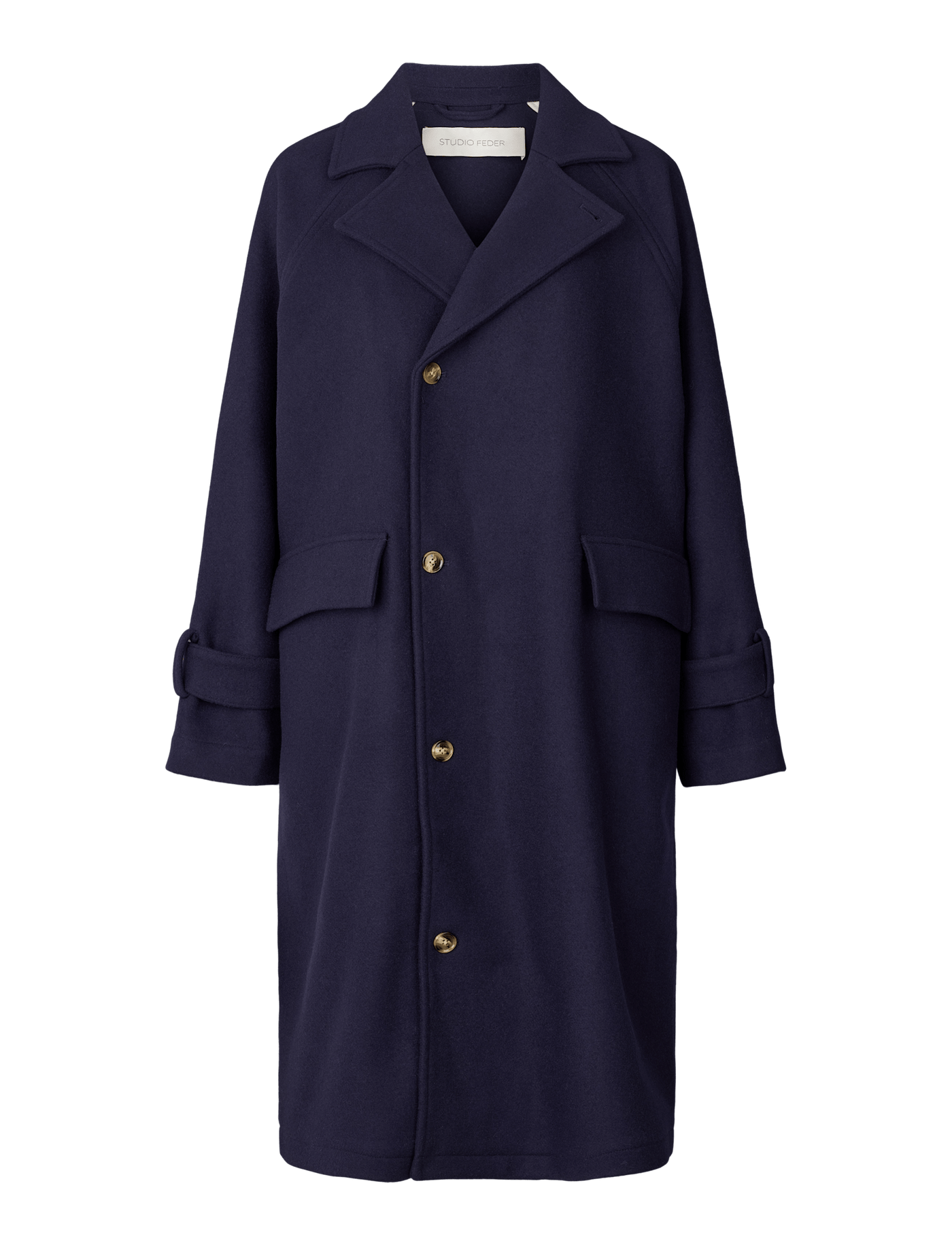 JOHANNE WOOL COAT - NAVY