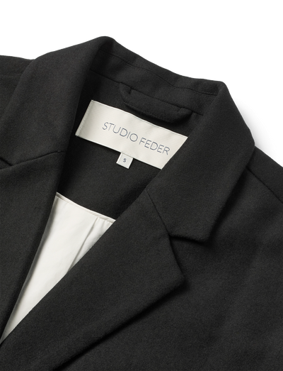 LUIS WOOL BLAZER - BLACK