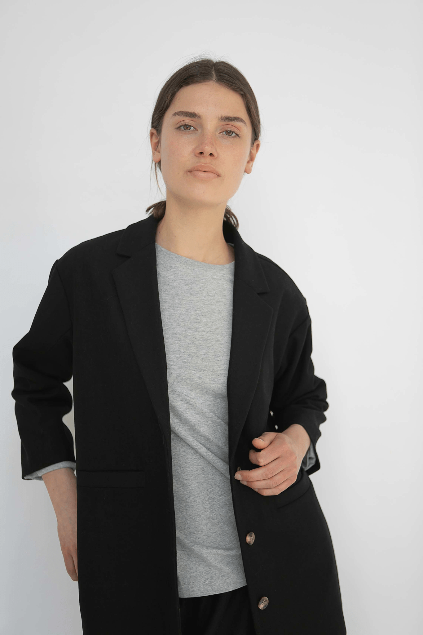 LUIS WOOL BLAZER - BLACK