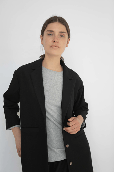 LUIS WOOL BLAZER - BLACK