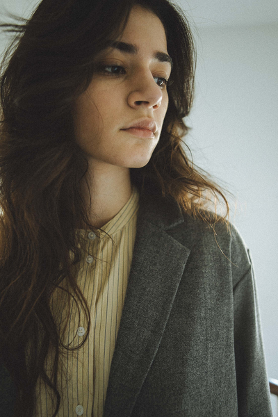 LUIS WOOL BLAZER - GREY HERRINGBONE