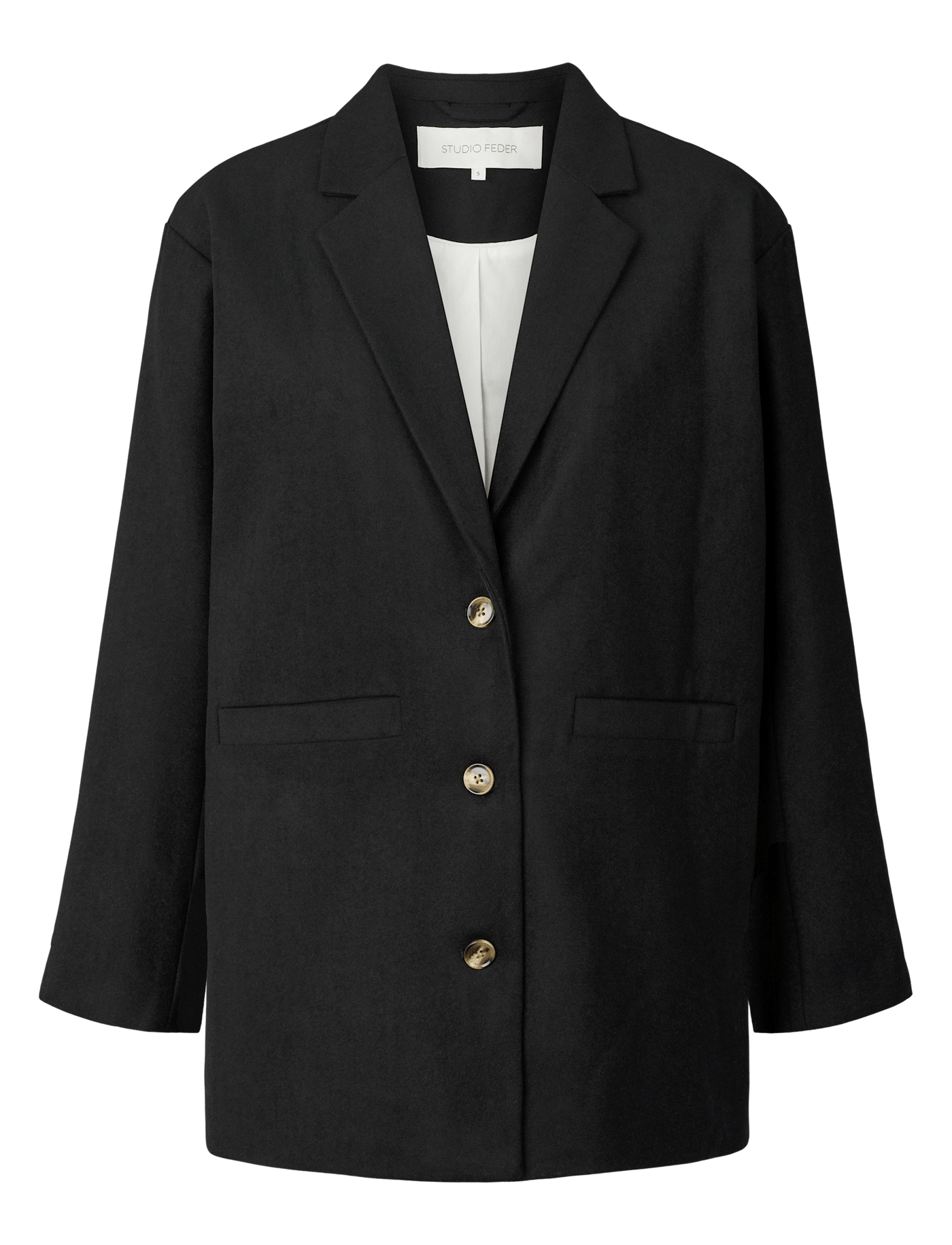 LUIS WOOL BLAZER - BLACK