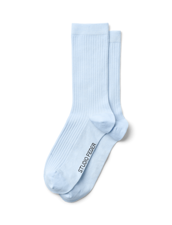 MINNA COTTON SOCK - LIGHT BLUE