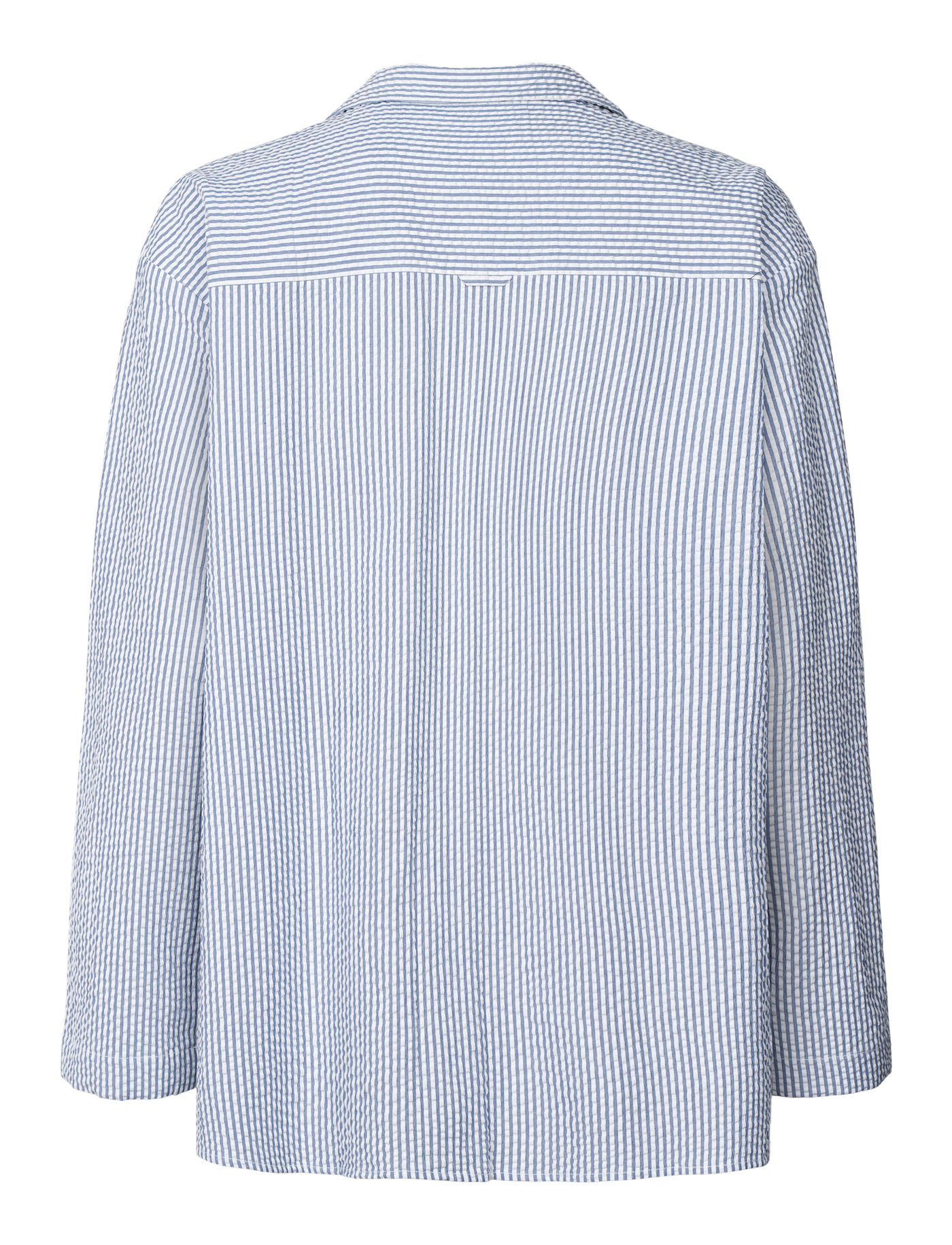 SILJA SHIRT - SEERSUCKER - FJORD