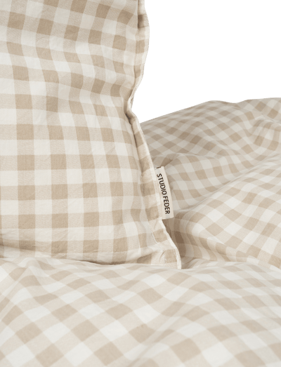 Bedding 150x210 cm - GINGHAM OAT