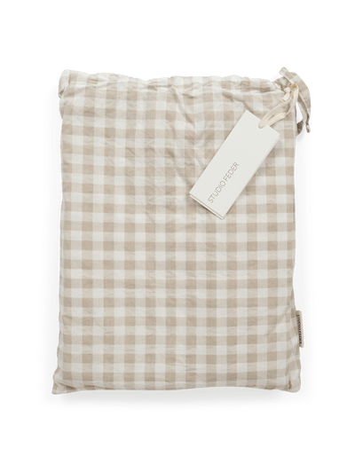 Bedding 150x210 cm - GINGHAM OAT