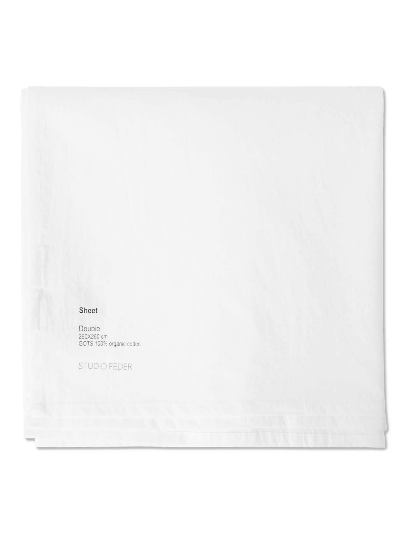 Double sheet - CRISP WHITE