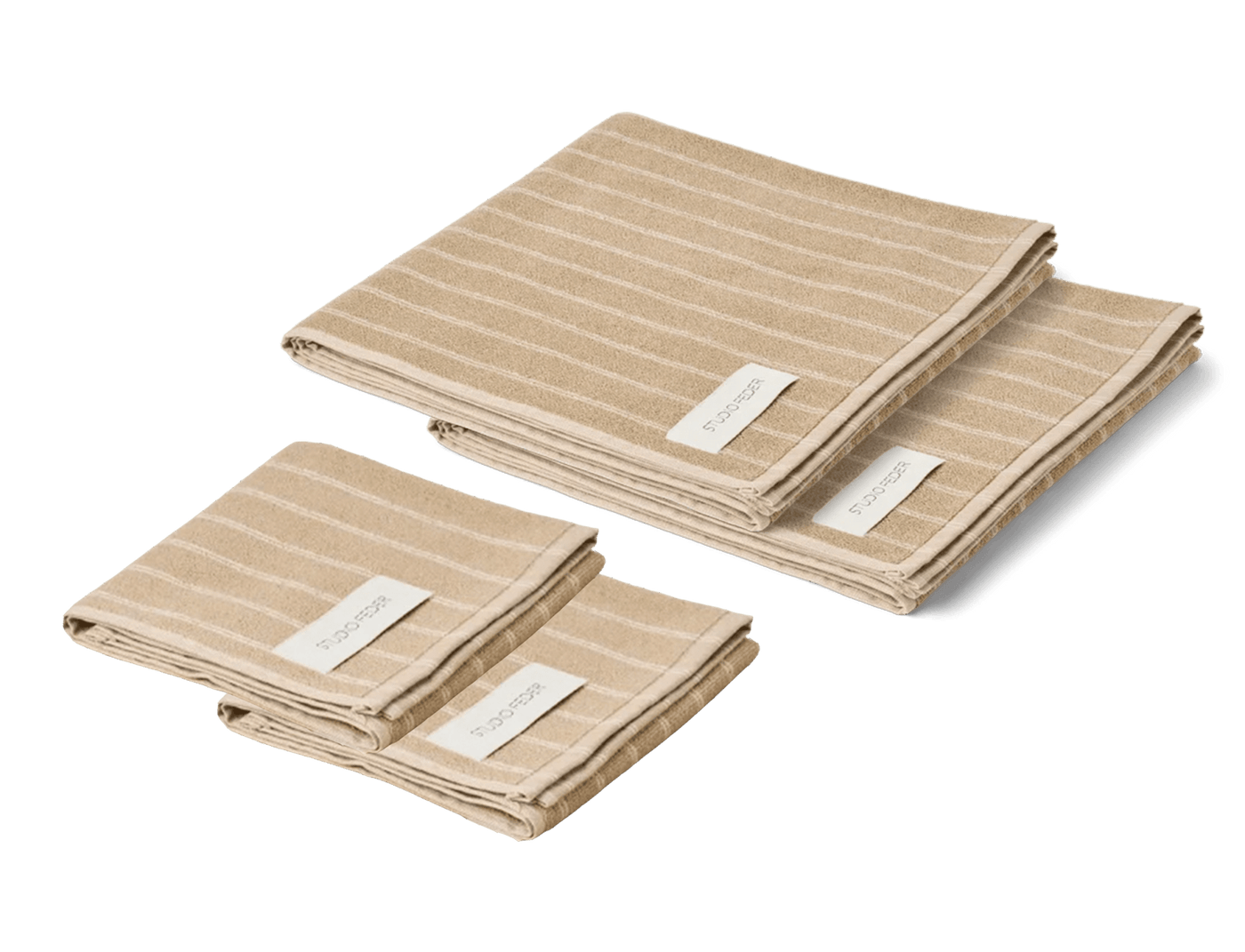 Una Towel 4-pack - SAND BEIGE RAIN