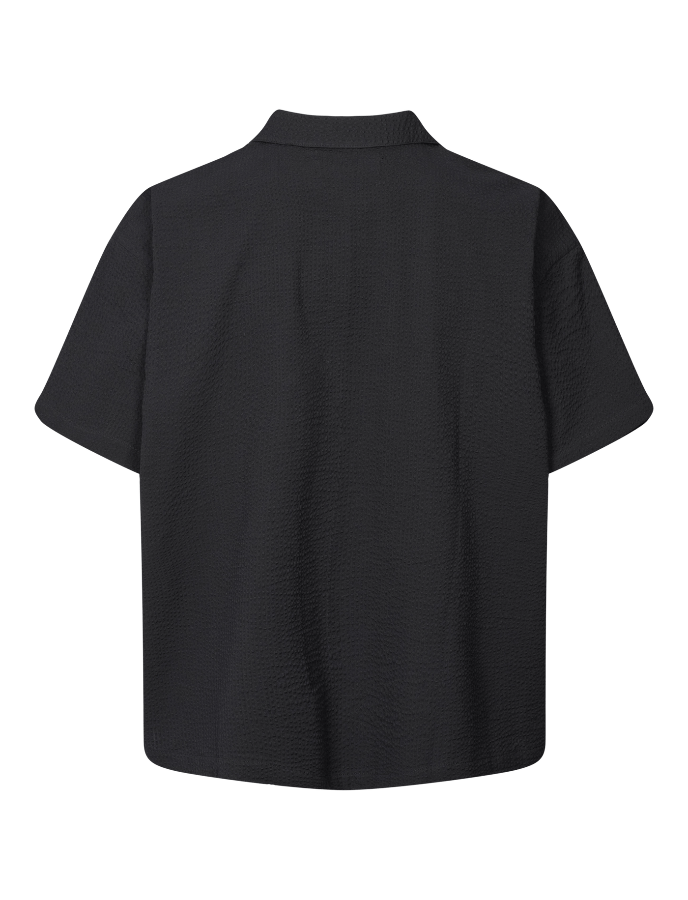 VICTORIA SHIRT - SEERSUCKER - BLACK