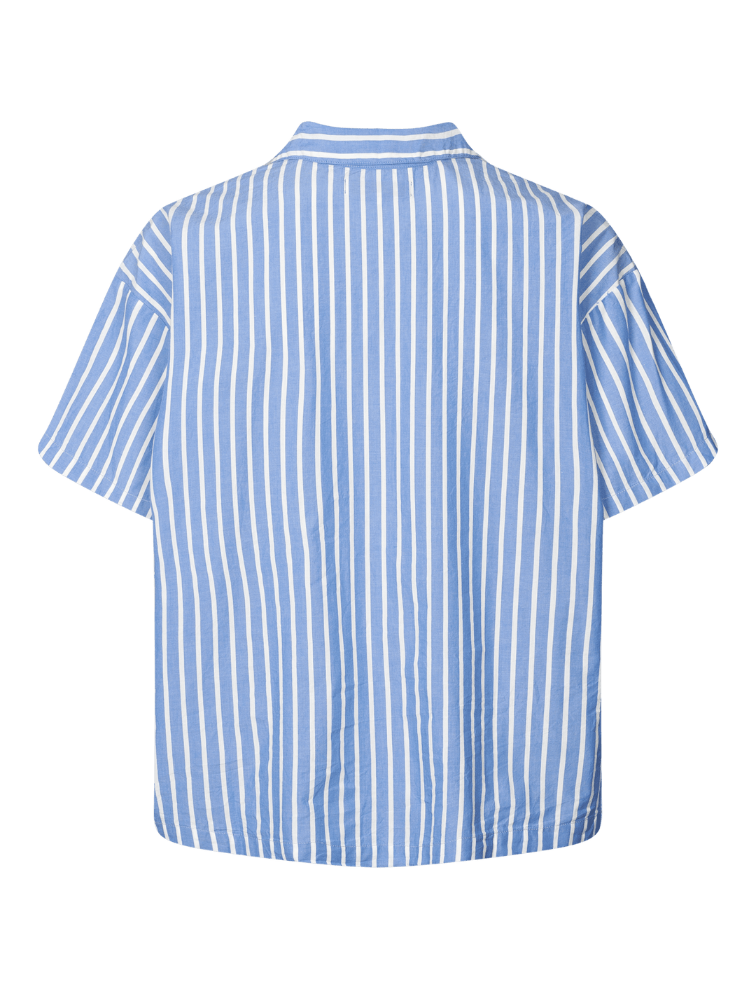 トップス ULTERIOR POPLIN STRIPE OVERLAID SHIRT 8seconds Poplin Stripes Oversized Shirt Blue | Casual Shirts