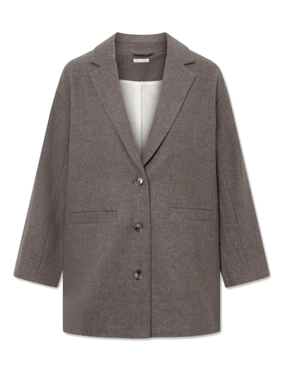 Luis blazer - BROWN MELANGE