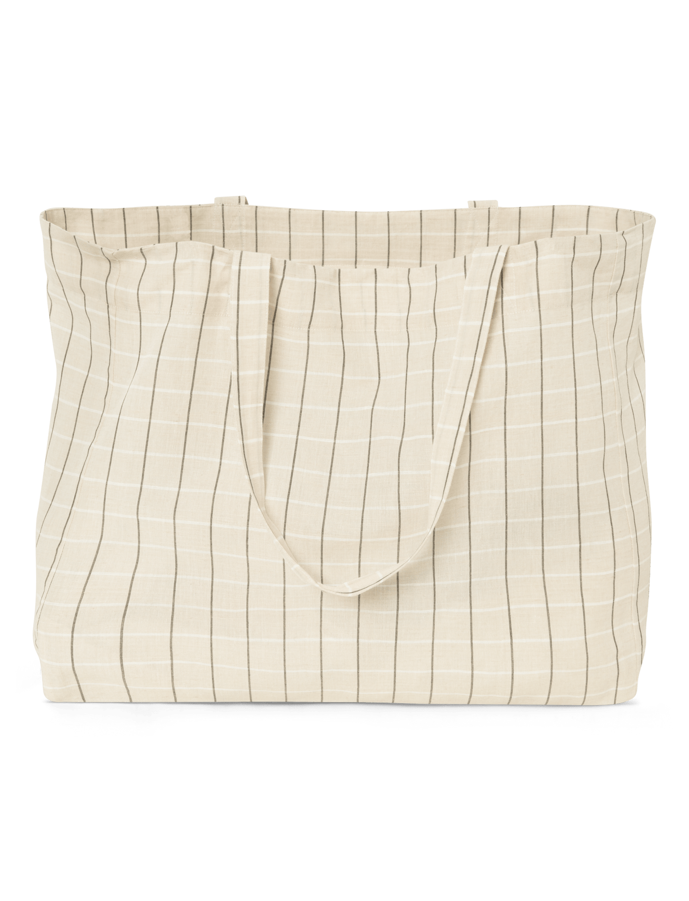 Hanna Tote Bag - WINTER WHITE CHECK