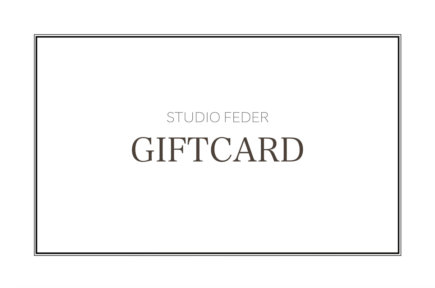 Studio Feder Gift Card