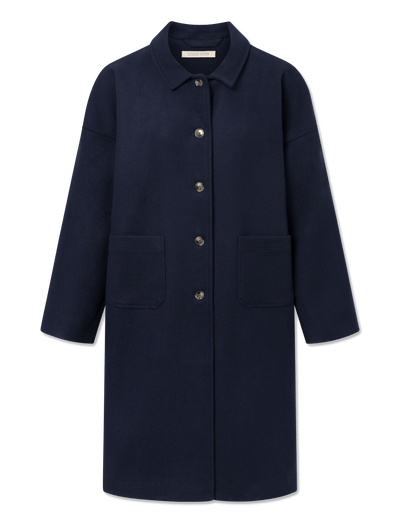 Felix wool coat - NAVY