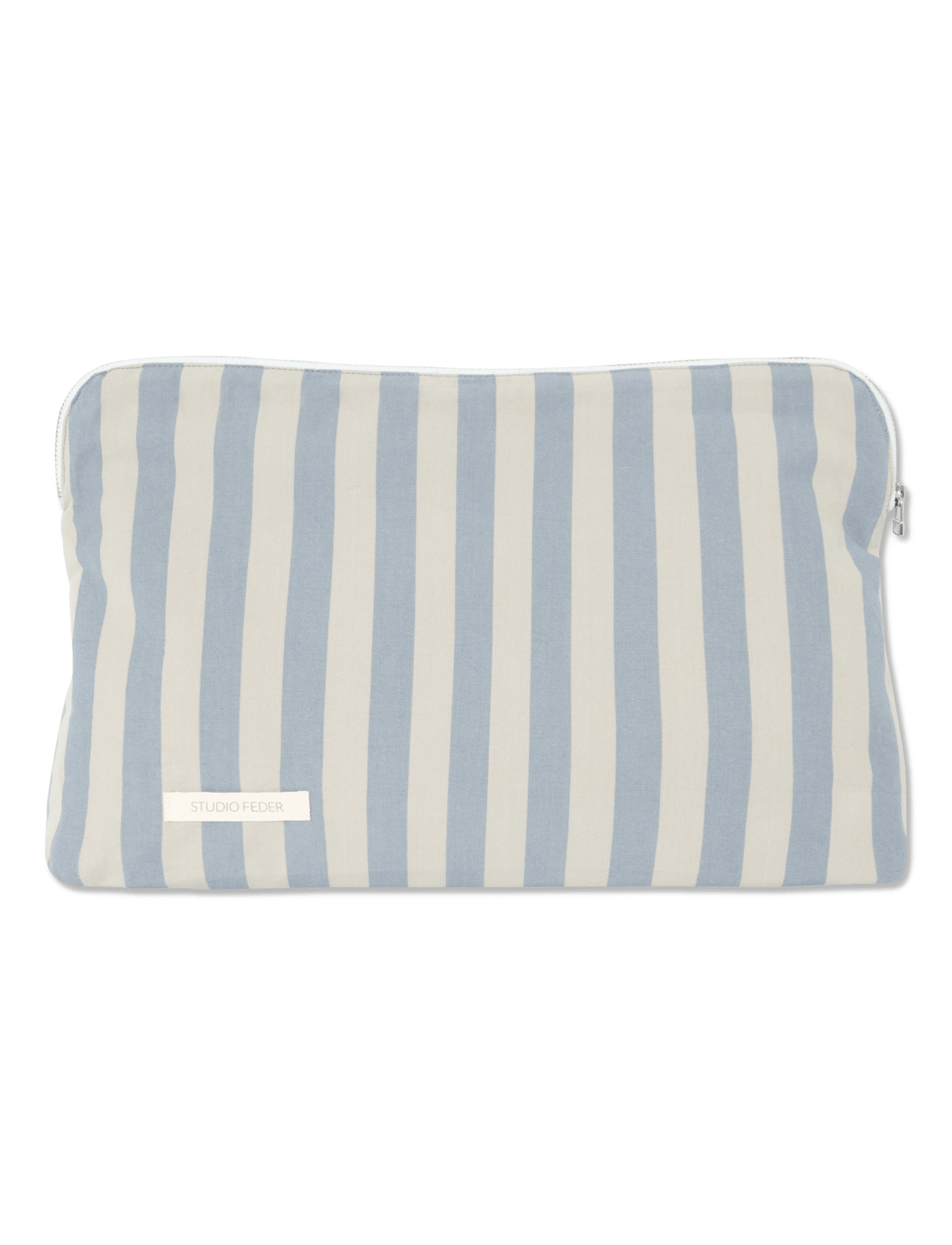 Celia Toiletry Bag - PALE BLUE STRIPE