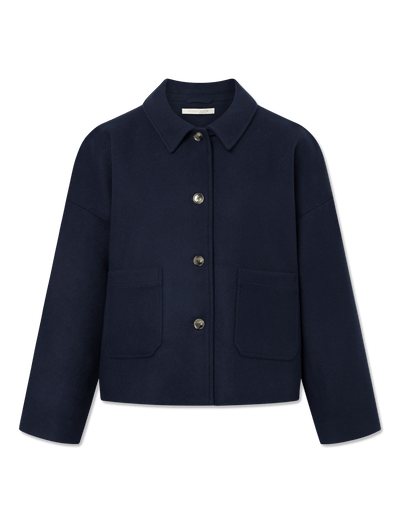 Felina wool jacket - NAVY