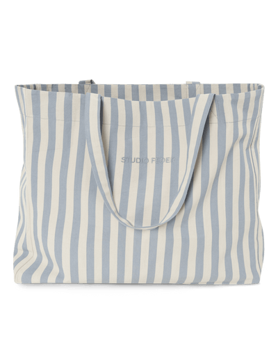 Hanna Tote bag - PALE BLUE STRIPE