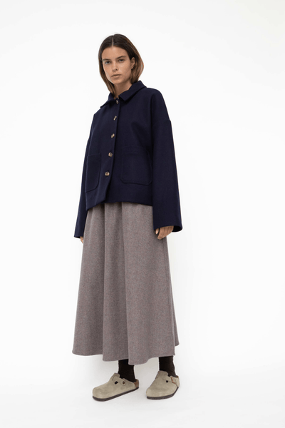 Felina wool jacket - NAVY