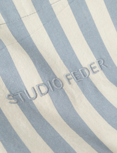 Hanna Tote bag - PALE BLUE STRIPE