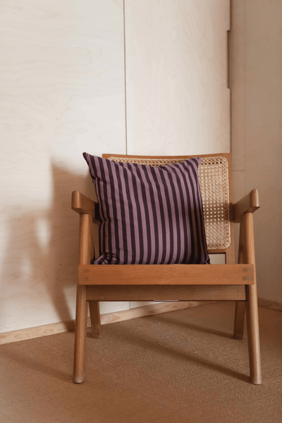 Sienna Cushion - LAVENDER STRIPE