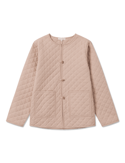 Lulu Quilted Jacket - SOFT ROSE