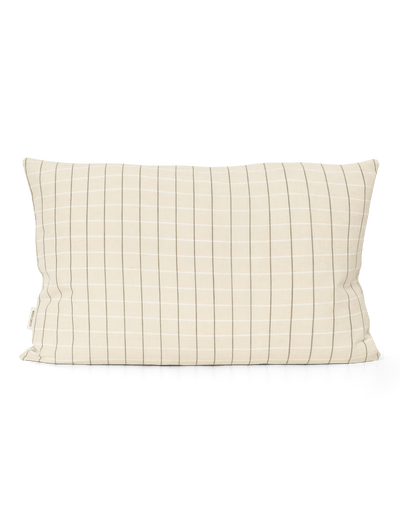 Maddie Cushion - WINTER WHITE CHECK