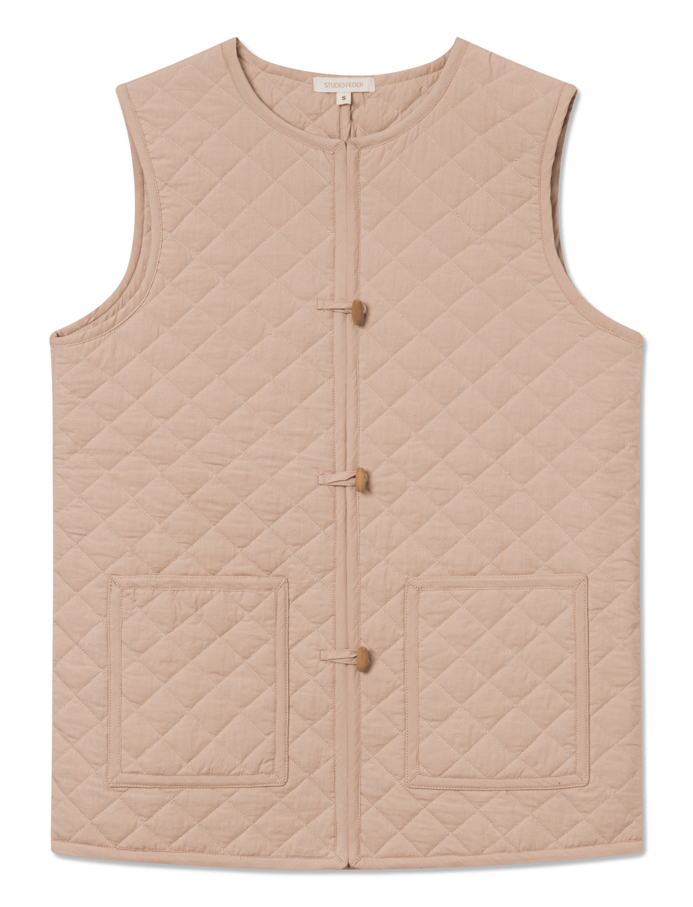 Lulu Quilted Vest - SOFT ROSE