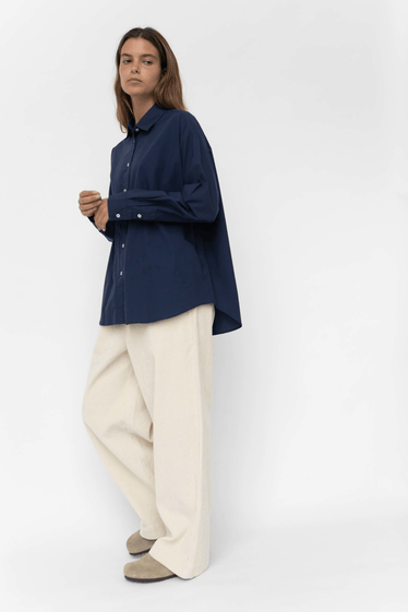JOSIE SHIRT - NAVY – Studio Feder