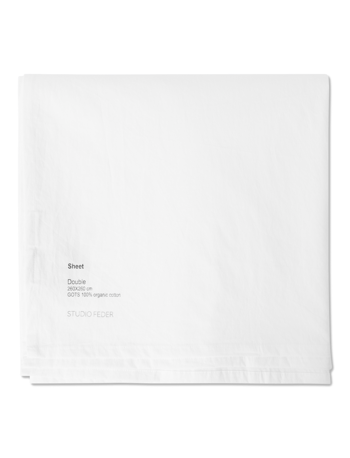Double sheet 260x260 cm -  Crisp White